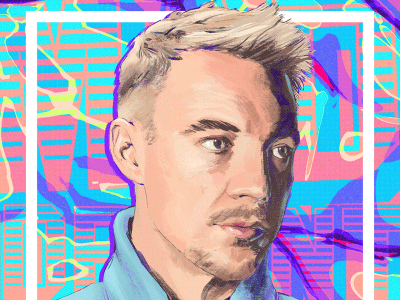 Diplo animation digital painting illustration music