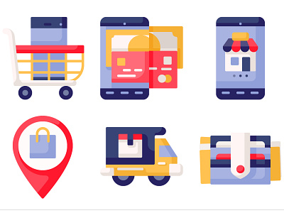 Shopping icon illustration vector