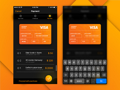 Daily UI Challenge #002 Try 2 002 behance checkout concept dailyui design dribbble interaction ios mobile ui ux