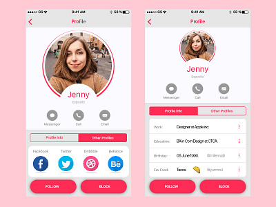Daily UI Challenge #006 05 006 behance concept dailyui design dribbble interaction ios mobile ui user profile ux
