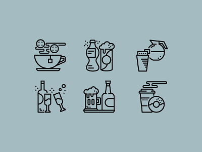 Drinks and Beverage bar beverage cafe drawing drink icon illustration line