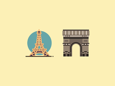 Paris With Love cartoon design drawing eiffel flat flat design graphic icon illustration logo paris vector vinzence studio