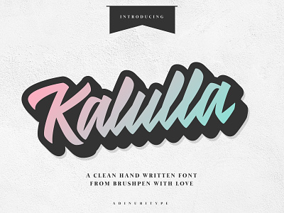 Kalulla Font - 50% OFF design flat hand crafted handwriten handwriting font illustration lettering logo logotipo logotype type typogaphy typografi typography vector