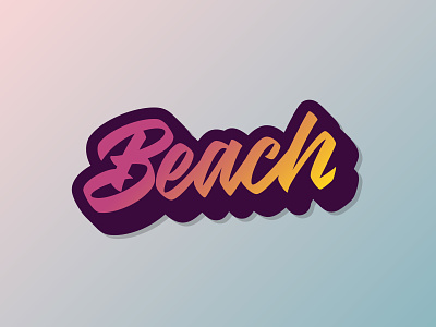 Beach logotype by Kalulla Font - 50% off