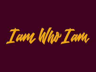 I am Who I am Logotype typography illustration typografi typogaphy type logotype logotipo logo lettering handwriting font handwriten hand crafted flat design