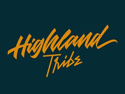 Highland Tribe branding design flat hand crafted handwriten handwriting font illustration lettering logo logotipo logotype type typogaphy typografi typography vector