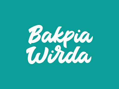 Bakpia Wirda design flat hand crafted handwriten handwriting font illustration lettering logo logotipo logotype minimal type typogaphy typografi typography vector