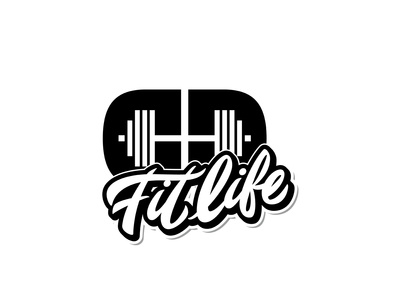 DD Fitlife minimal branding vector typography illustration typografi typogaphy type logotype logotipo logo lettering handwriting font handwriten hand crafted flat design