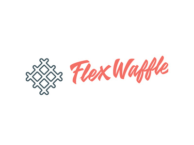 Flex Waffle minimal branding vector website typography illustration typografi typogaphy type logotype logotipo logo lettering handwriting font handwriten hand crafted flat design