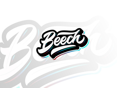 Beech logotype type logotype logotipo logo lettering handwriting font handwriten hand crafted flat design
