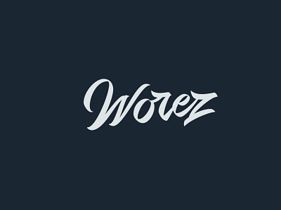 Worez logotype design flat hand crafted handwriten handwriting font lettering logo logotipo logotype type typogaphy