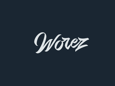 Worez logotype typogaphy type logotype logotipo logo lettering handwriting font handwriten hand crafted flat design