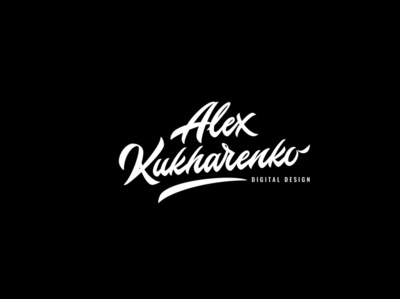Alex Kukharenko Logo Design typogaphy type logotype logotipo logo lettering handwriting font handwriten hand crafted flat design