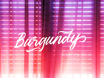 Burgundy by Symphony Clean Font