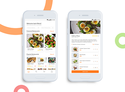 Food Delivery App android delivery app food food app mobile sketch ui design