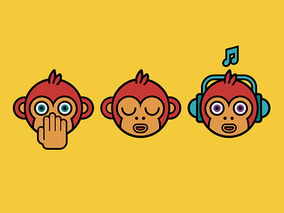 3 Monkeys burning character data plan heart icon love phone vodafone