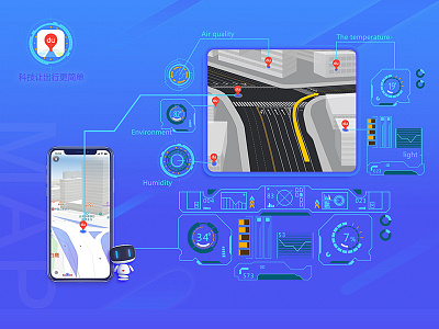 百度地图 3d app ued ui 设计
