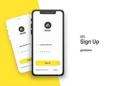 DailyUI 001 Sign Up 001 dailyui day001