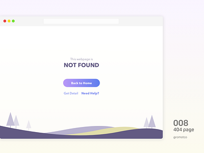 DailyUI 008 404 page 008 404 dailyui day008