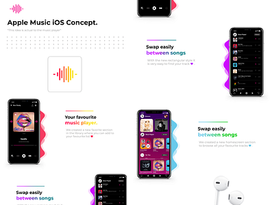 Apple music ios concept #DailyUI #day9 app design apple music apple music concept ios app design music music app music app design music app player music player music player design