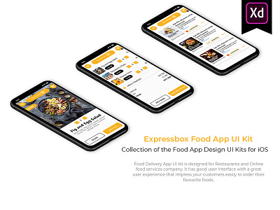 Expressbox Food App UI Kit food app food app ui kit ui design ui kit