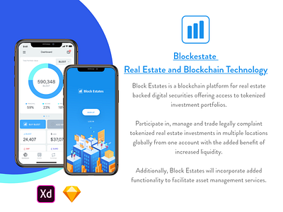 Blockestate Real Estate and Blockchain Technology app design app design icon ui web ios guide illustration ios app mobile app ui ui design ui kit uiux