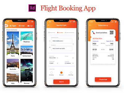 AirAsia Redesign Mobile App airlines ios app design mobile app mobile app desing redesign ui ui design ui kit