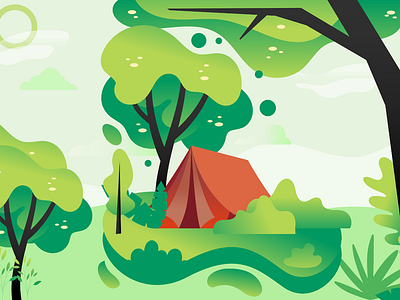 Nature Greenery Illustration beauty camping earth environment greenery illustration nature save earth trees