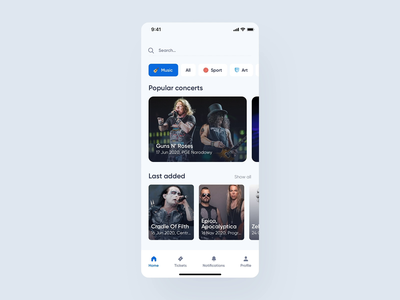 Marcin Grygierczyk / Projects / Ticketmaster - redesign concept | Dribbble