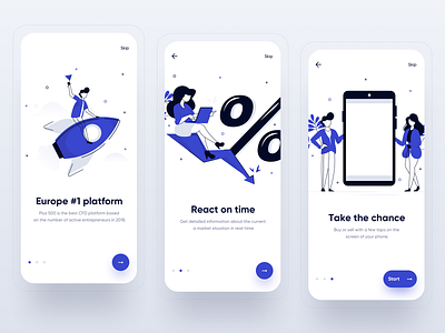 Plus500 redesign concept - onboarding app clean design design app finance interface invest ios market mobile mobile app mobile ui mobileux platform simple ui uidesign uiux ux uxdesign