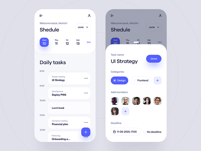 Task management by Marcin Grygierczyk on Dribbble