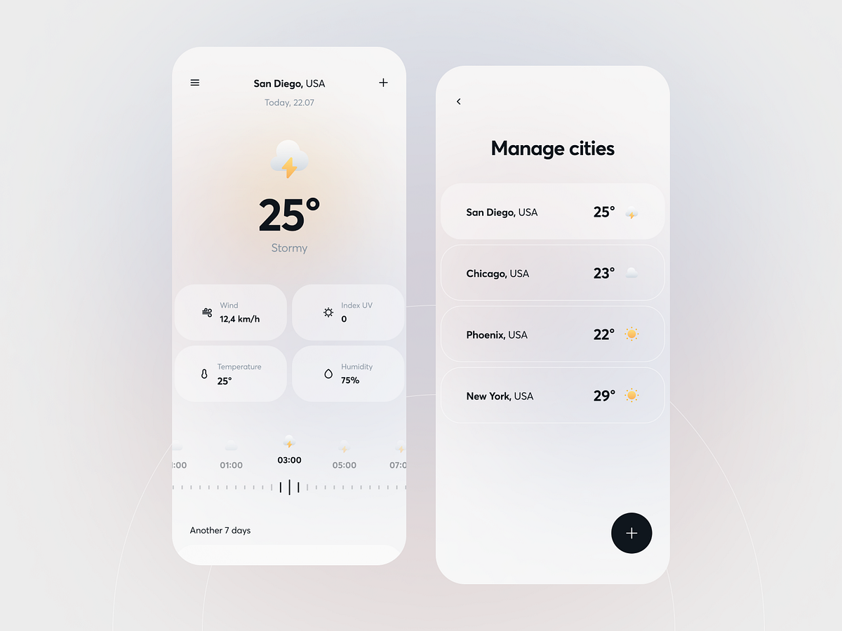 Browse thousands of Weather Mobile App images for design inspiration ...