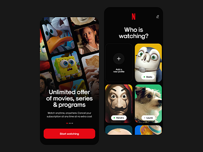 Netflix app - redesign concept