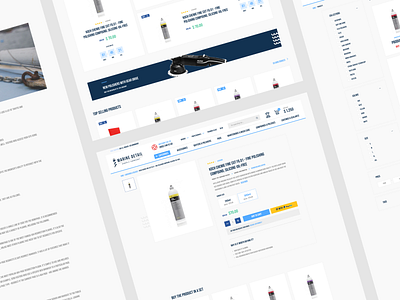 Marine Detail Supply accessories boat clean design landing landingpage products shop ui uiux ux web webdesign website