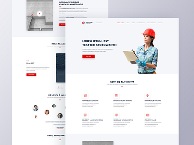 Krajewski Konstrukcje - Landing page clean construction design landing landing page page ui ux web webdesig