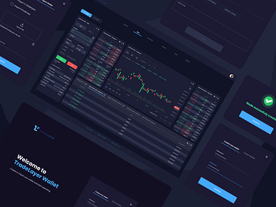 TradeLayer Wallet app design bitcoin chart cripto crypto crypto exchange cryptocurrency dark ui darkmode dashboard nft trading app ui