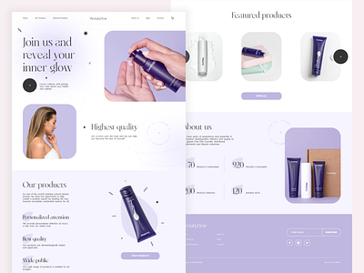 Beauty product landing page beauty beauty care beauty products curology ecommerce landing page product product page products selfcare shop shop online shopping skin care ui web design woman