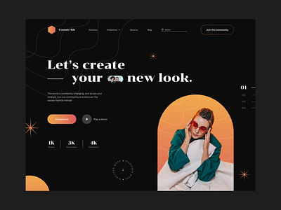 Fashion clothing landing page - Concept clothing dark dark ui e commerce ecommerce fashion landing page online store shopping ui ux web design