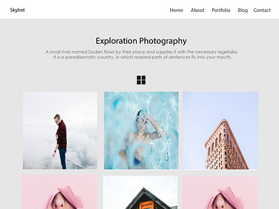 Photography design web