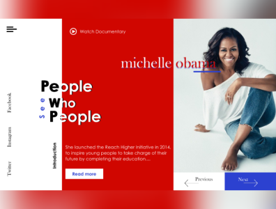 michelle obama branding design ux web