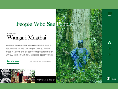 wangari maathai branding design ux web