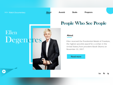 ellen degeneres branding design ux web