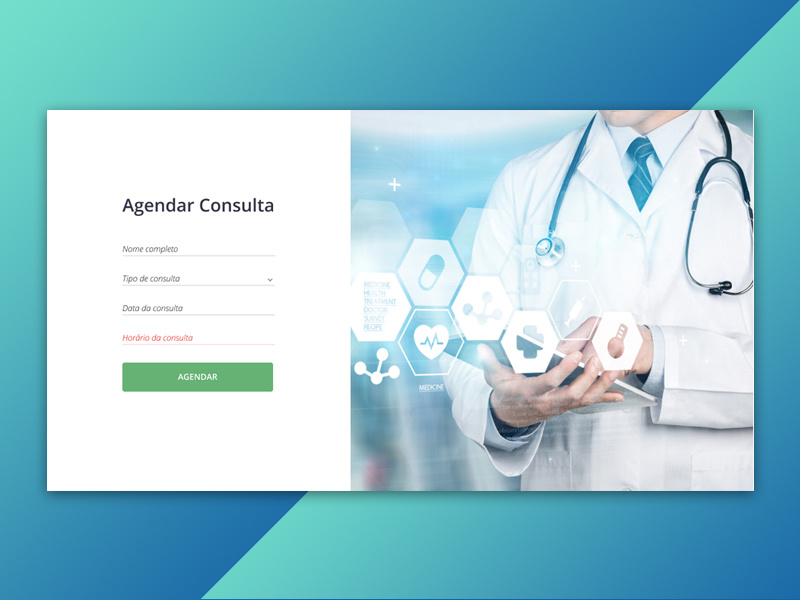 Medical center Login design app web design login ui ux