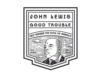 John Lewis adobe illustrator badge design engraving graphic design illustration logo typography vector vectorart