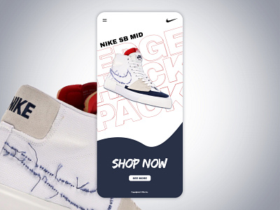 Shoes Release Page Concept app design mobile nike release shoes ui web