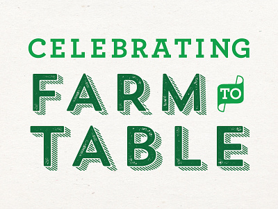 farm to table typography typography