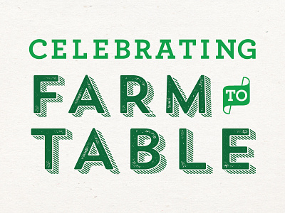 farm to table typography