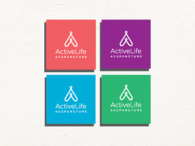 Identity design for Active Life Acupuncture identity design logo design mark