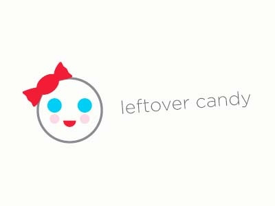 Leftover Candy face identity logo