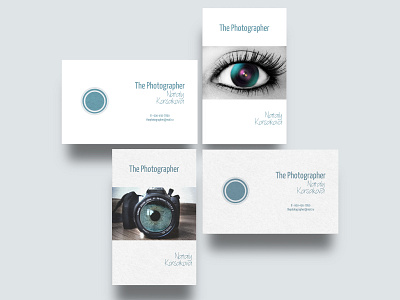 2008 Business Card for a photographer branding design typography